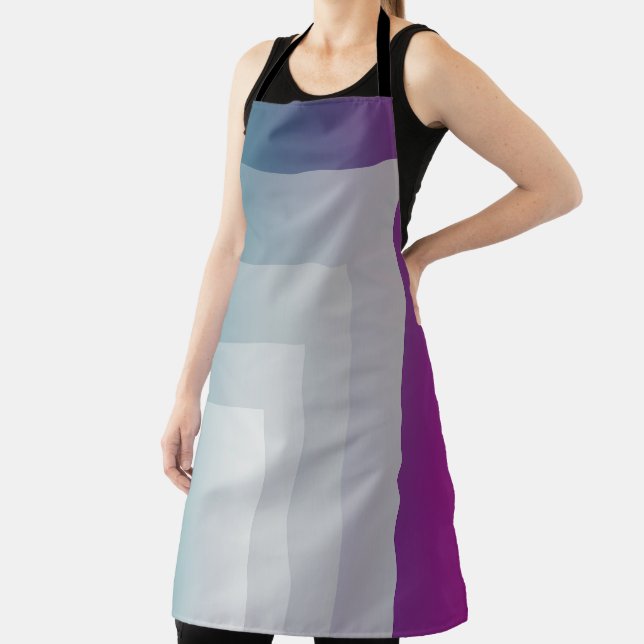 Teal magenta gray apron (Insitu)