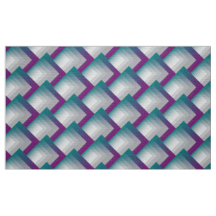 Teal magenta gray fabric