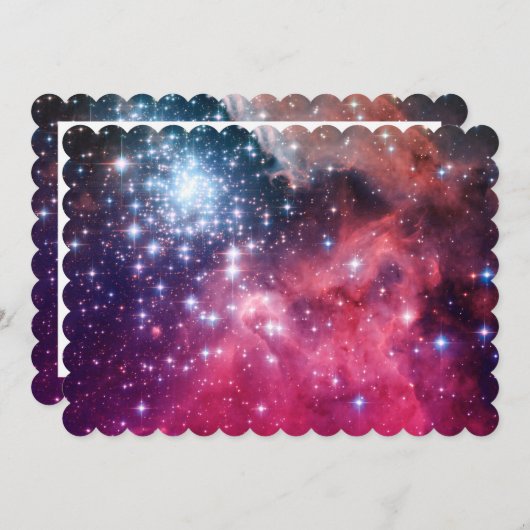 Teal Magenta Ombre Stars (Front/Back)