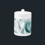 Teal Magnolia Dream Teapot<br><div class="desc">teal magnolia vintage art</div>