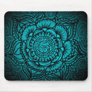 Teal Mandala Mousepad