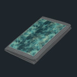 Teal Marble Abstract Trifold Wallet<br><div class="desc">Teal Marble Abstract</div>