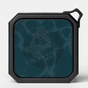 Teal marble bluetooth speaker