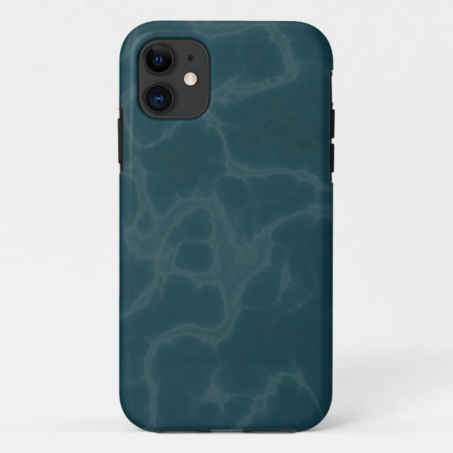 Teal marble Case-Mate iPhone case (Back)