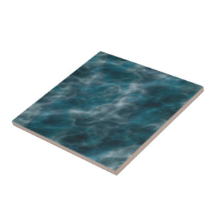 Teal Marble Ceramic Tile