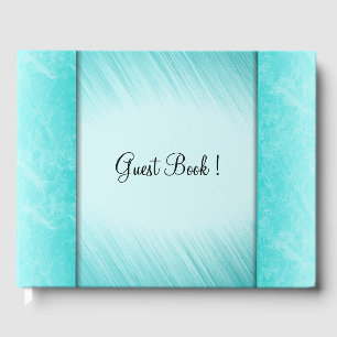 Teal Marble Columns Guest Book