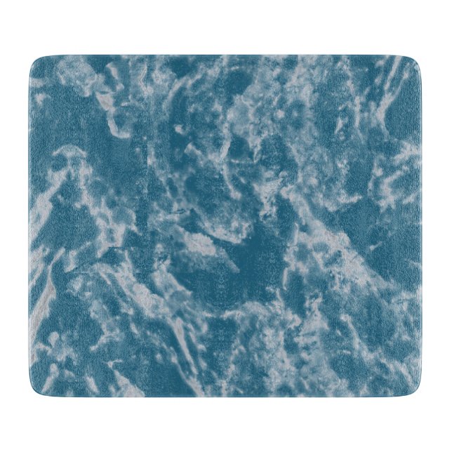 Teal Marble Cutting Board (Front)