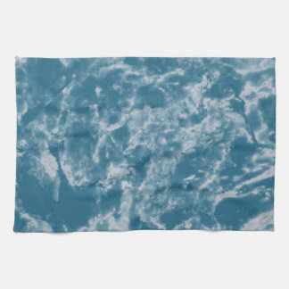 Teal Marble Kitchen Towel