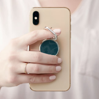 Teal marble phone ring stand