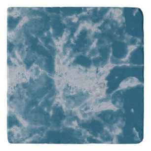 Teal Marble Trivet