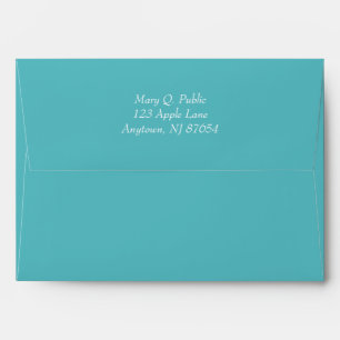 Teal Matching Envelopes with Return Address