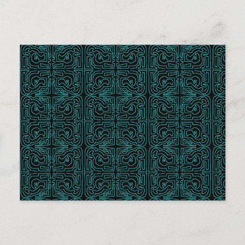 Teal Maze by Mark Edward Westerfield Postcard