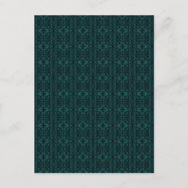 Teal Maze by Mark Edward Westerfield Postcard  (Front)