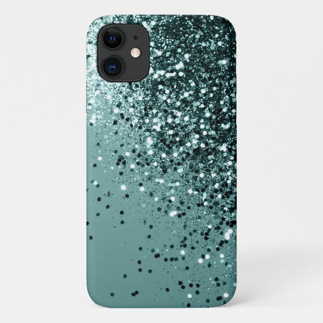 Teal Mermaid Ocean Glitter #1 #shiny #decor Case-Mate iPhone Case (Back)