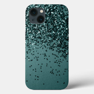 Teal Mermaid Ocean Glitter #5 (Faux Glitter) #art iPhone 13 Case
