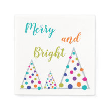 Teal Merry and Bright Christmas Tree