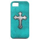 Teal Metal Cross