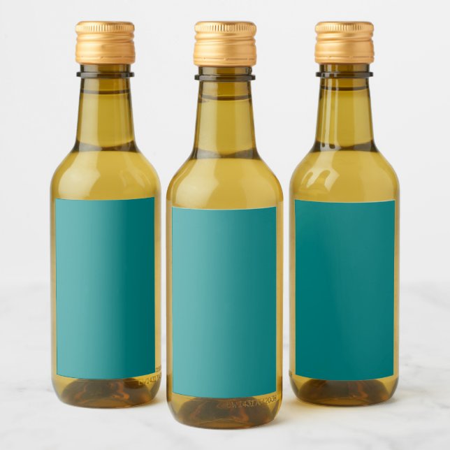 Teal Mini Wine Label (Bottles)