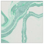 Teal Mint Green Sparkly Sequin Smoky Marble Fabric