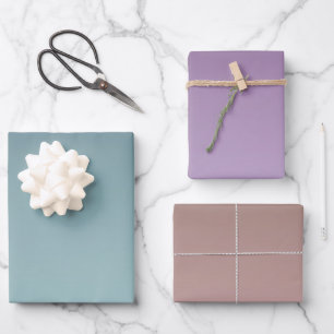 Teal Mint Ombre Wrapping Paper Sheets