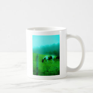 Teal mist Reto colored painted pony Horse Coffee Mug