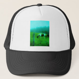 Teal mist Reto colored painted pony Horse Trucker Hat