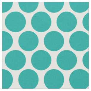 Teal Mod Dots Fabric