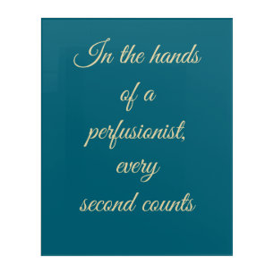 Teal Modern Sans Serif Trust Perfusionist Graphics Acrylic Print