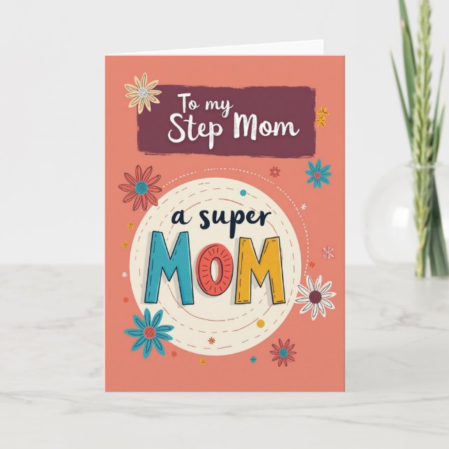 Teal Mom Illustration Card (Front)