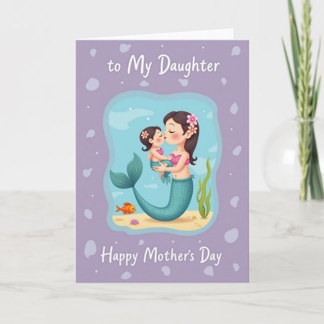 Teal Moms Underwater Kiss Card (Front)
