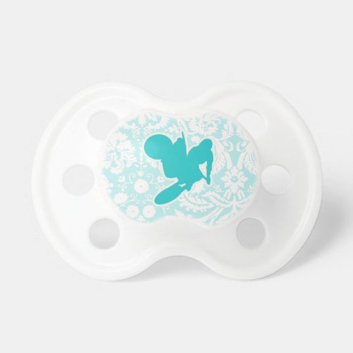 Teal Motocross Whip Pacifier