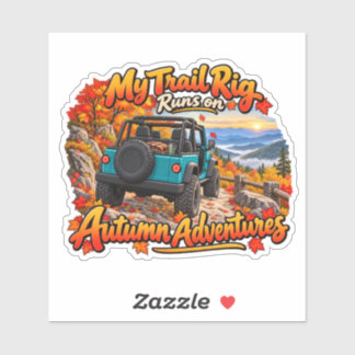 Teal_My Trail Rig Sticker
