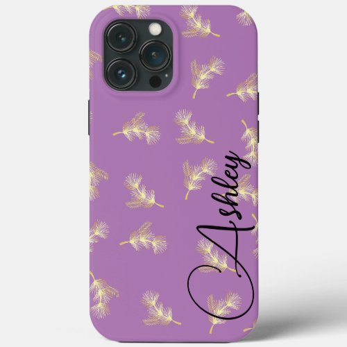 Teal Name Modern Minimalist Funky Simple Lilac  iPhone 13 Pro Max Case