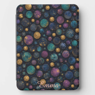 Teal, Navy & Gold Kindle Cover