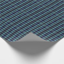 Teal & Navy Tartan Plaid Gift Wrap Wrapping Paper
