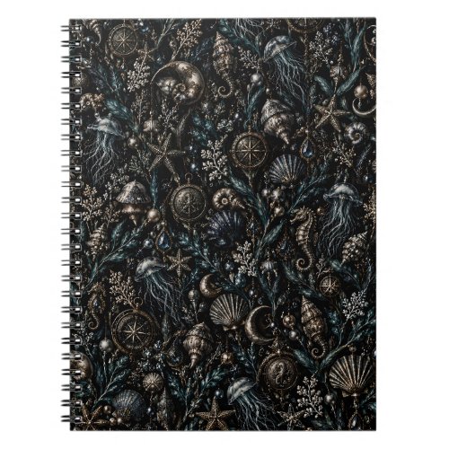Teal Ocean Curios Spiral Notebook