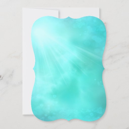 Teal Ocean Jewel Sweet 16 Birthday Invite Zazzle