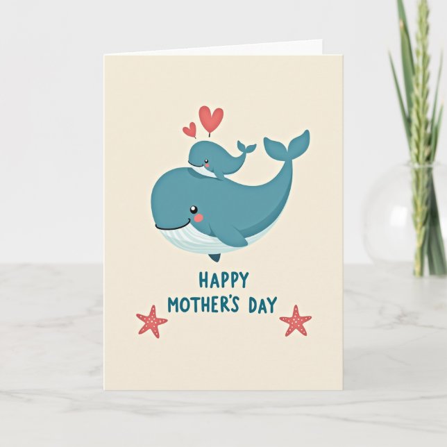 Teal Ocean Mothers Day Card (Front)
