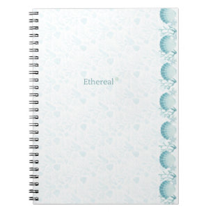 Teal Oceanic Pearls Personalised Beach Towel Notebook