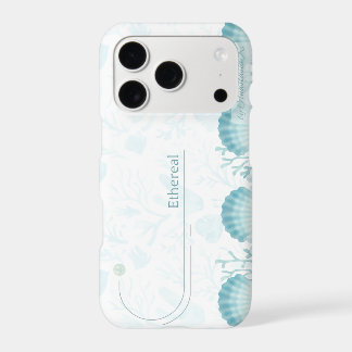Teal Oceanic Pearls Personalised iPhone 17 Pro Case