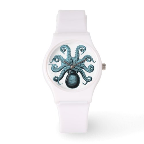 Teal Octopus on Watch