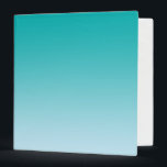 Teal Ombre 3 Ring Binder<br><div class="desc">Teal Ombre 3-Ring Binder With White Interior</div>