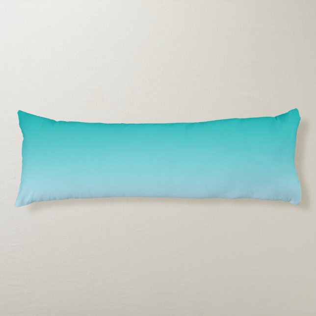 “Teal Ombre” Body Pillow (Front)