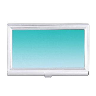 Teal Ombre Business Card Holder