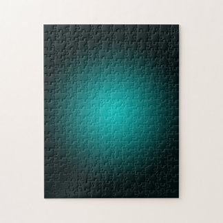 Teal Ombre Green Gradient Modern Minimalist Jigsaw Puzzle