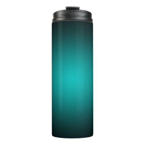 Teal Ombre Green Gradient Modern Minimalist Thermal Tumbler