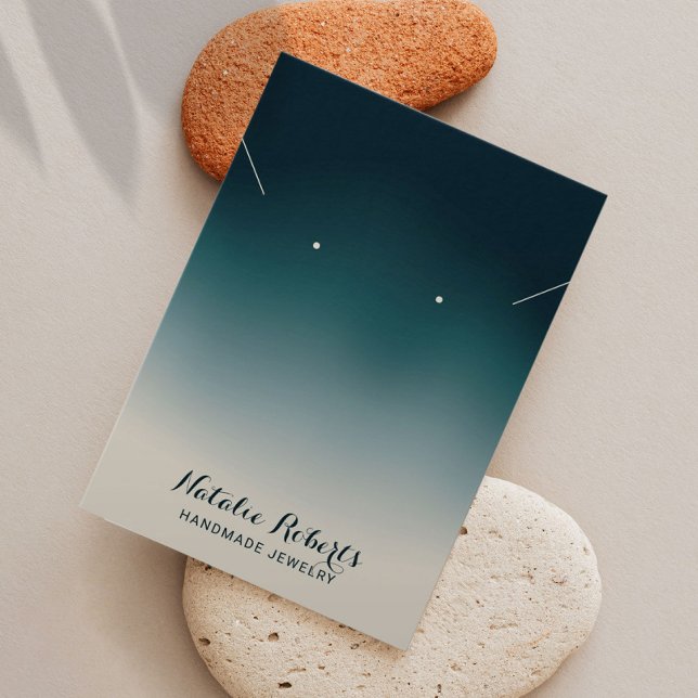 Teal Ombre Handmade Jewelry Earring Display (Creator Uploaded)