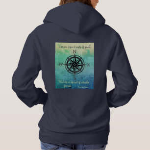 Teal Ombre Sea Hoodie
