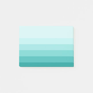 Teal Ombre Stripes Notes