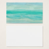 Teal Ombre Watercolor (Front & Back)